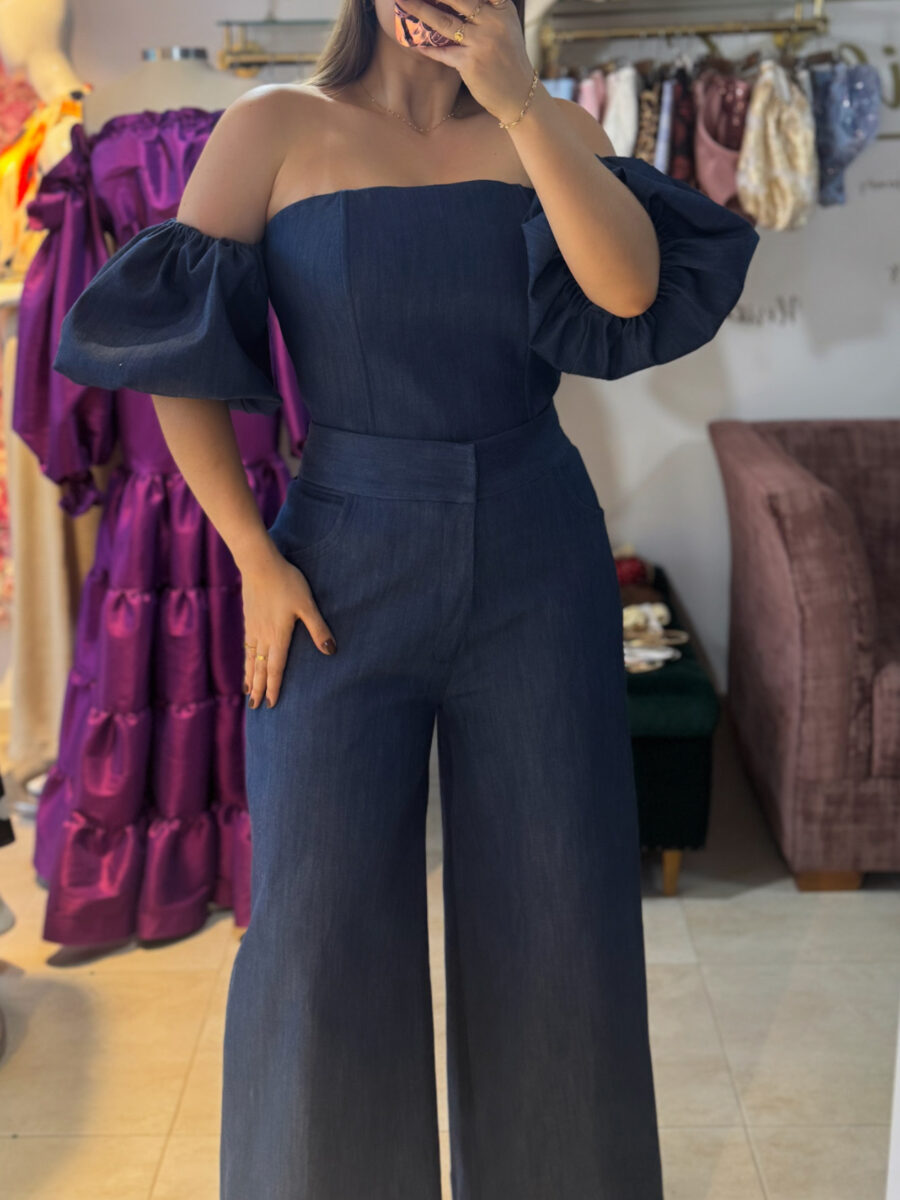 PANTALÓN PALAZZO DENIM